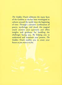 The Goddess Oracle, back cover